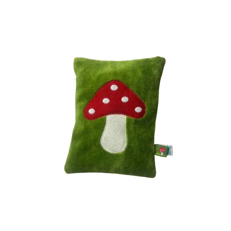 Bio-Wärmekissen in Pilzform in Grün von PAT & PATTY