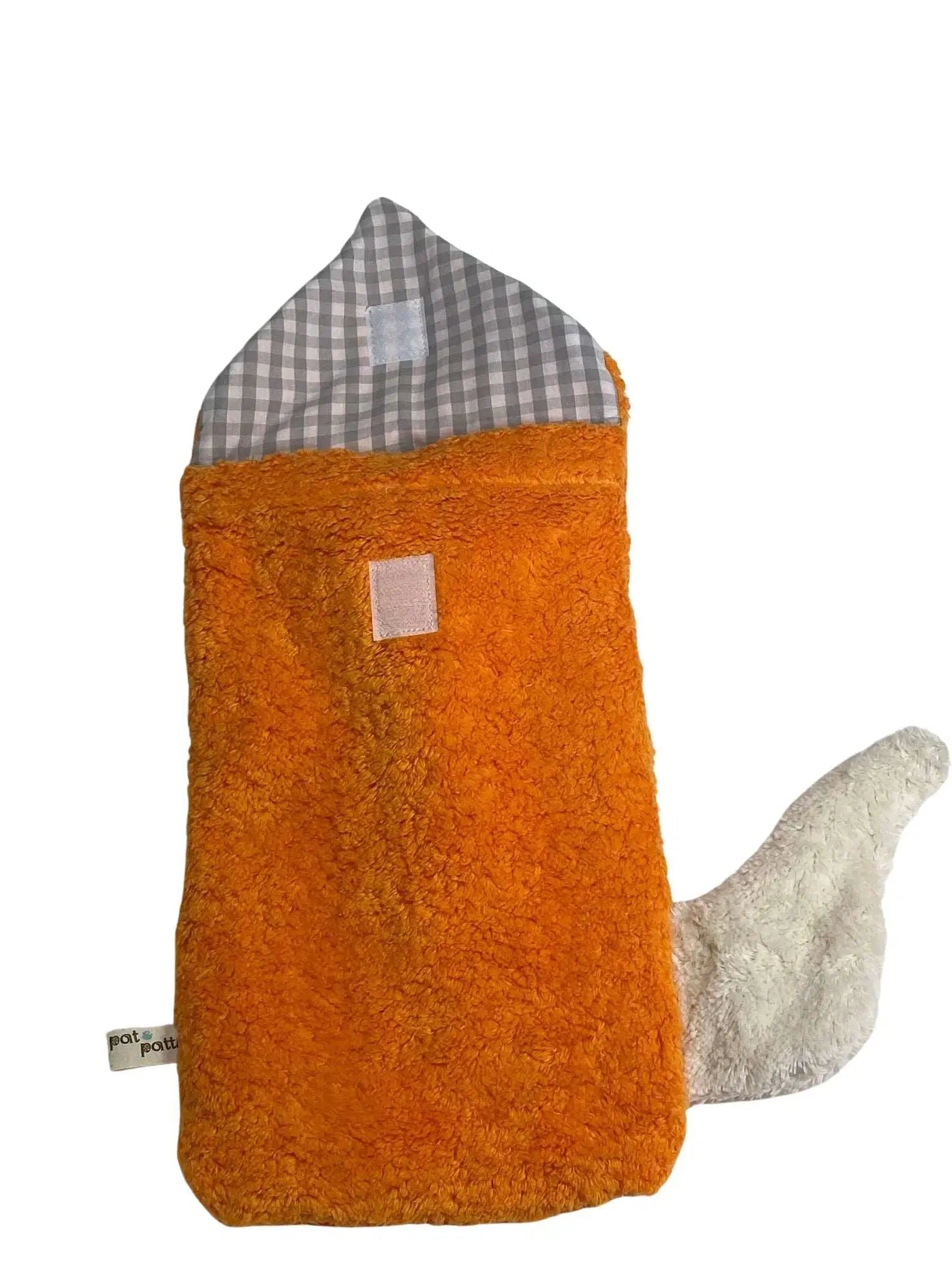 Nachhaltige Wärmflasche mit Fuchsdesign aus Bio-Baumwolle von PAT & PATTY