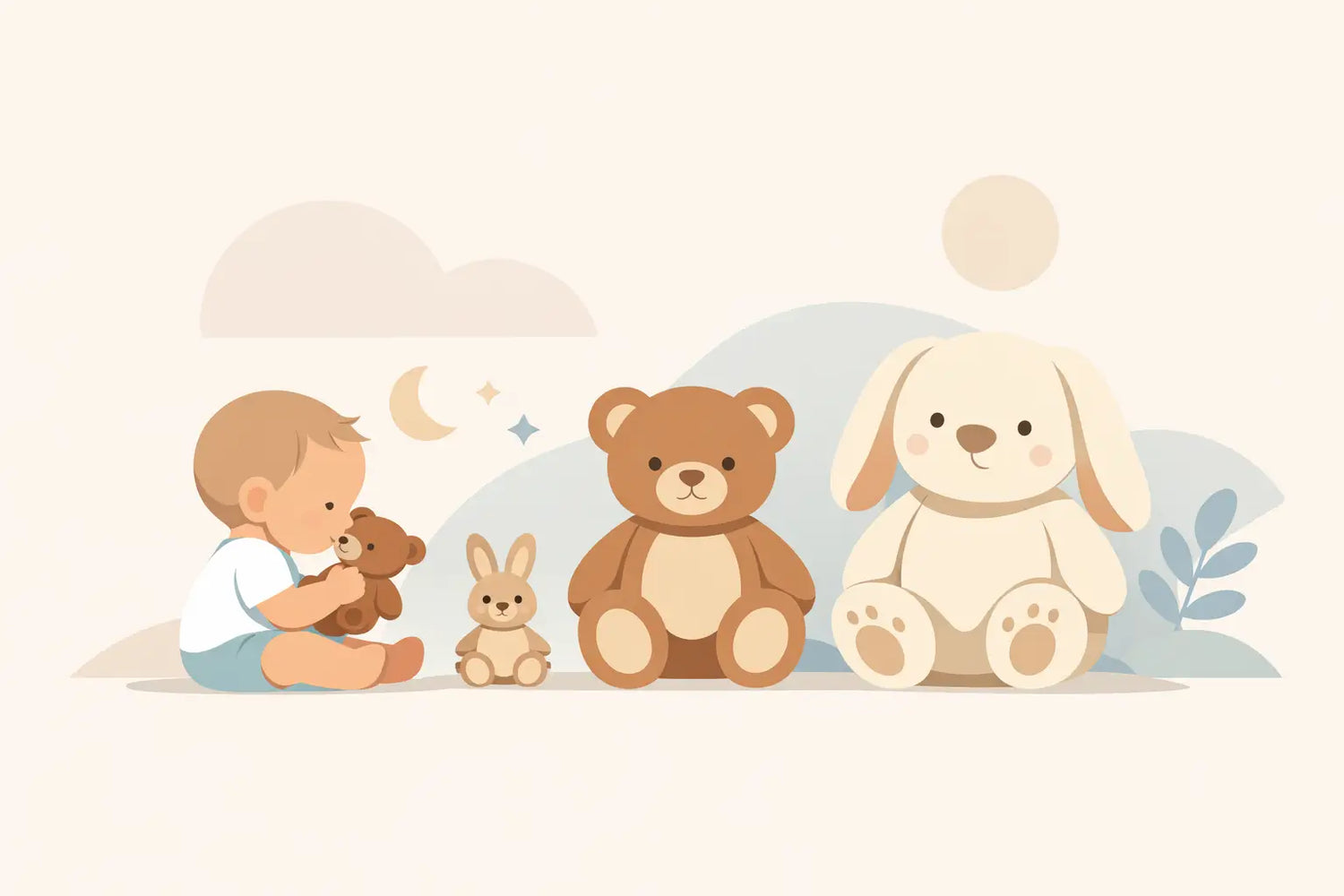 Kuscheltier fürs Baby - welche Größe passt?