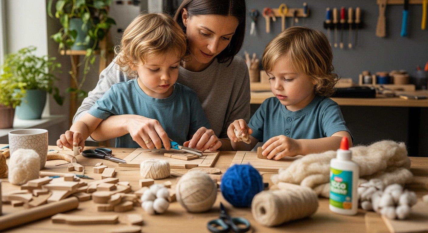Bio-Spielzeug Materialien Auswahl