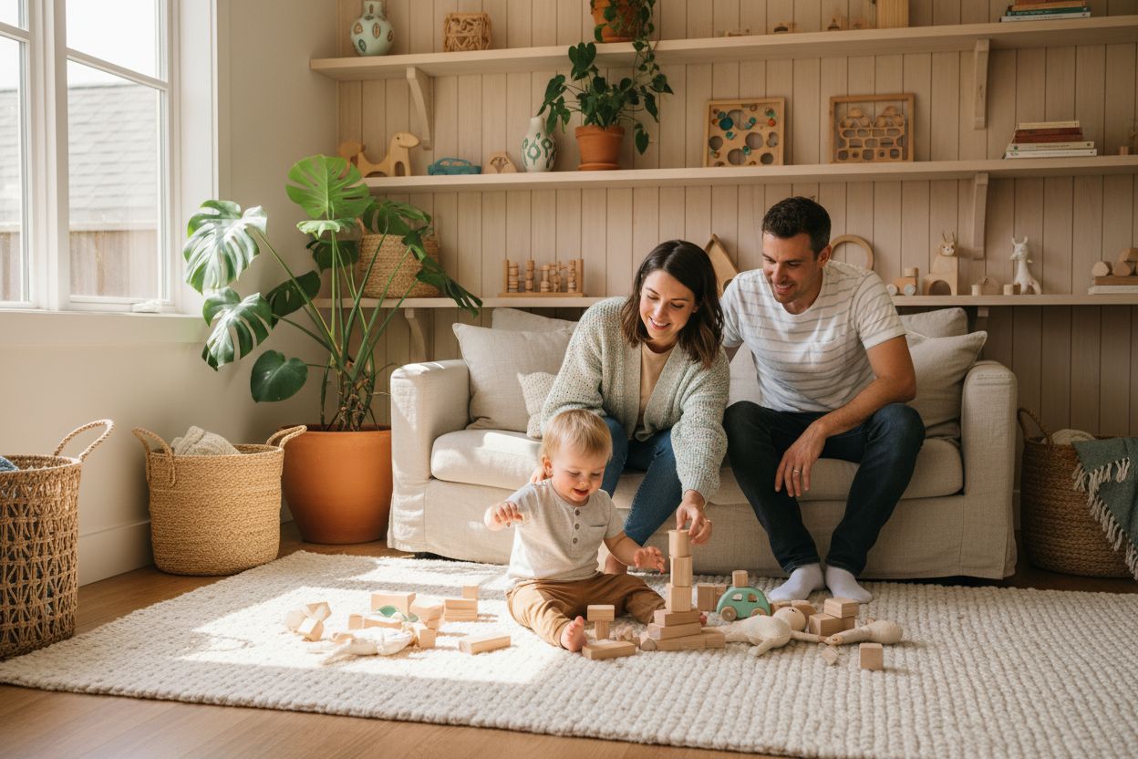 Zero-Waste-Spielzeug Familie