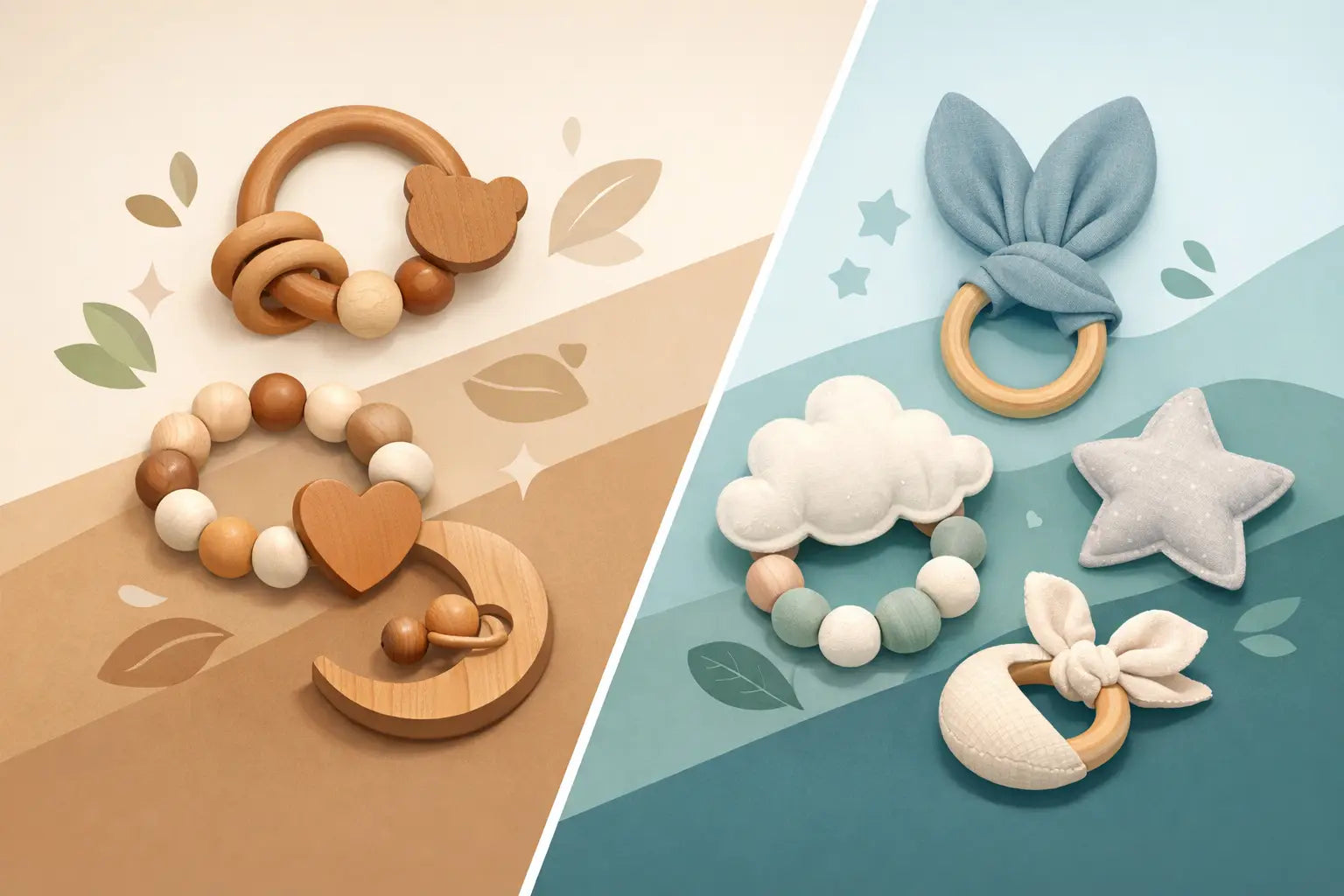 Greifling Holz vs Stoff bio Baby - was passt?