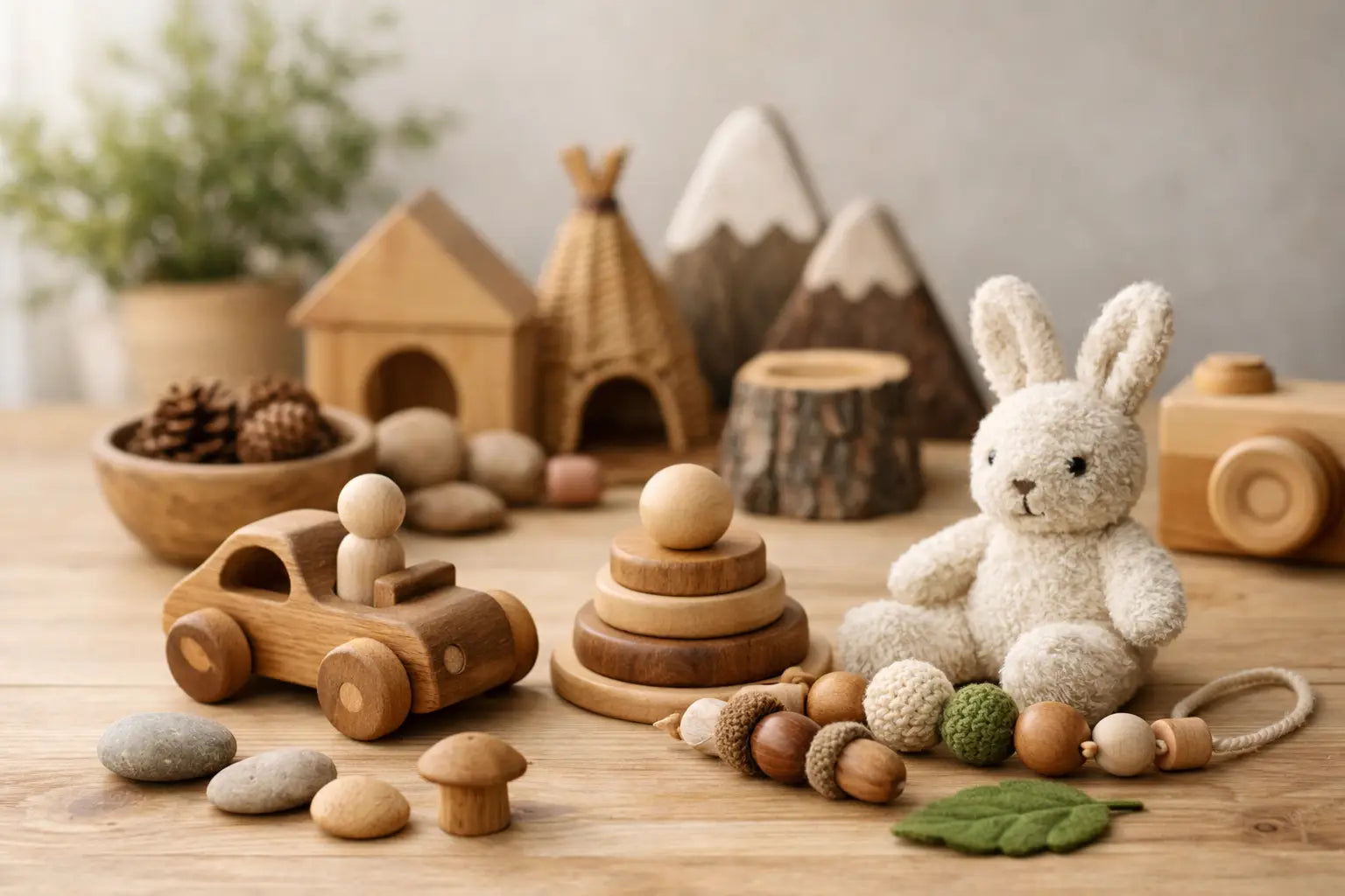 Spielzeug mit Naturmaterialien und seine Vorteile