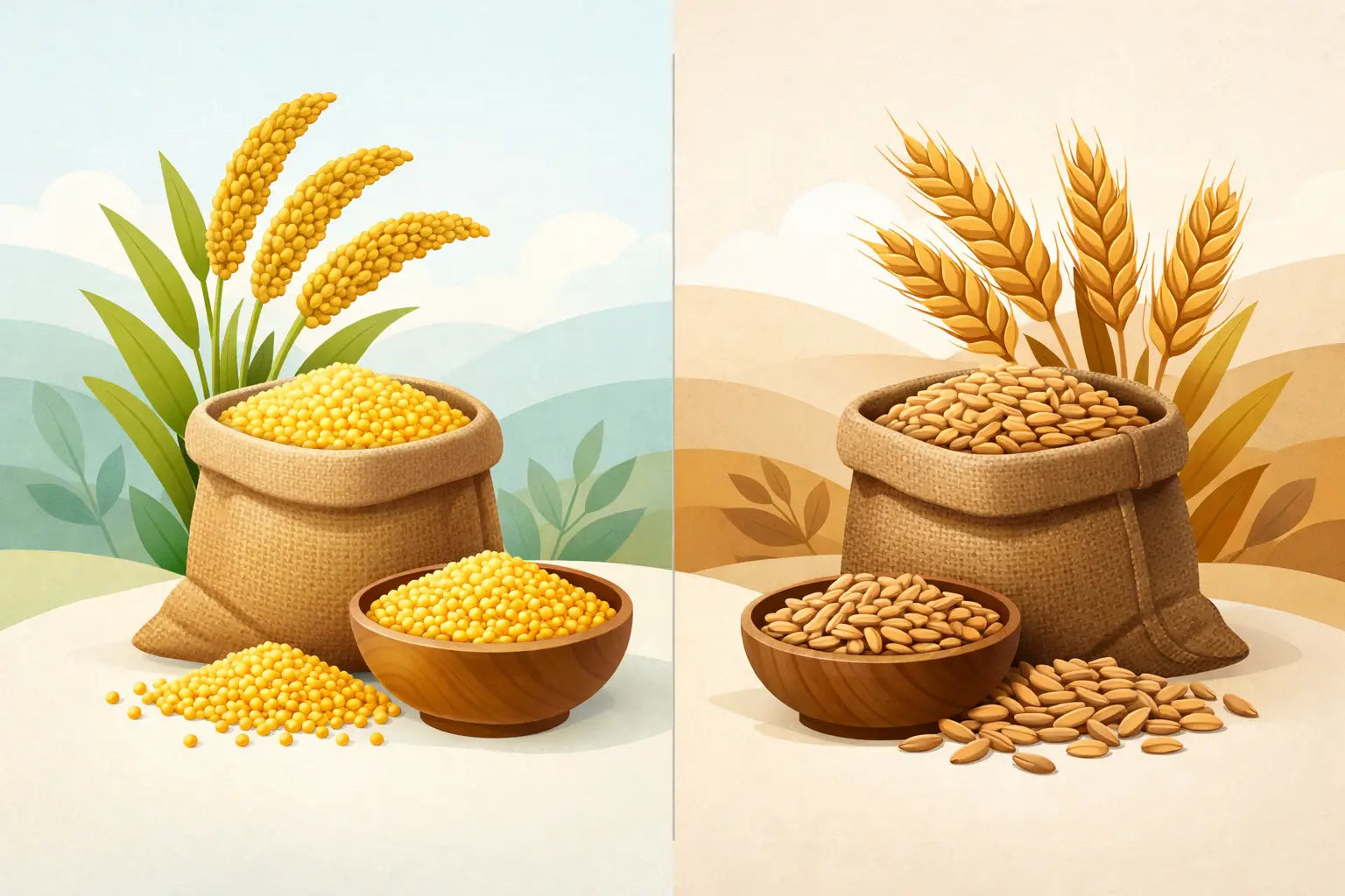 Was ist bessere Füllung - Hirse oder Dinkel?