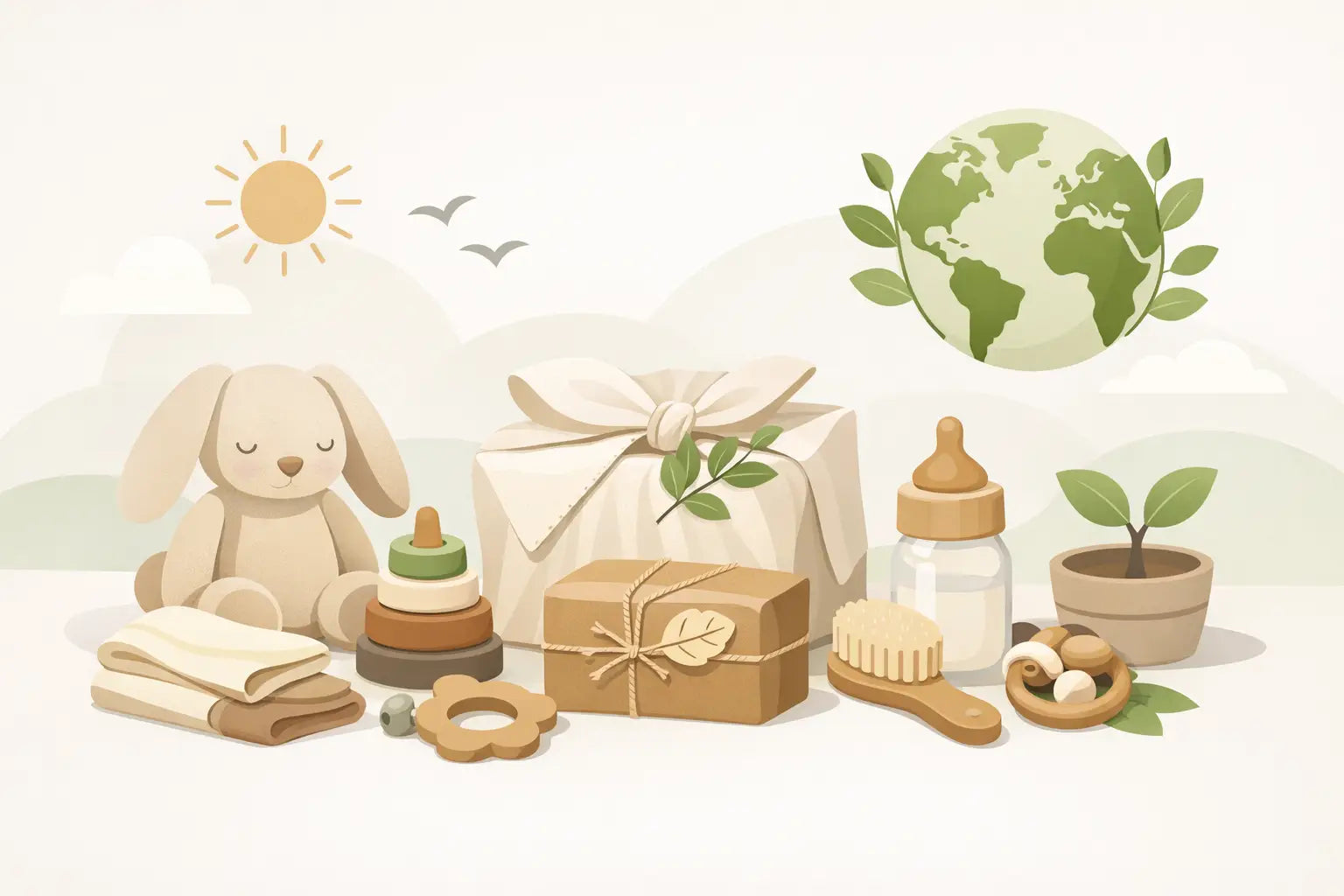 Baby Shower Geschenk nachhaltig - premium Ideen
