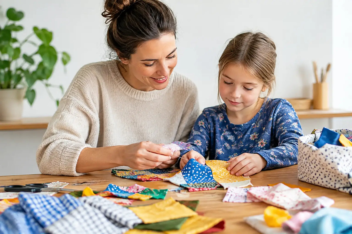 Stoffreste sinnvoll weiterverwenden mit Kindern