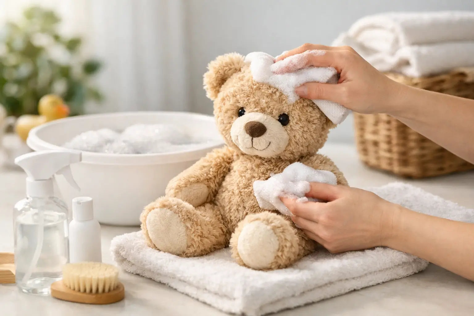 Kuscheltier Baby sicher reinigen leicht gemacht