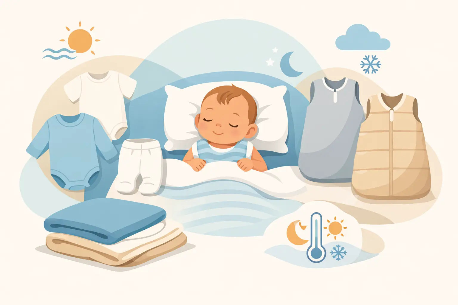Baby Schlafsack Layering richtig kombinieren