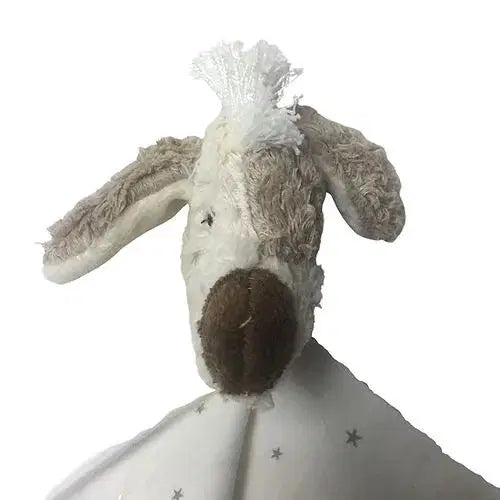 GOTS-zertifiziertes Bio Baby Schmusetuch Hund "Neo" aus weicher Baumwolle von PAT & PATTY