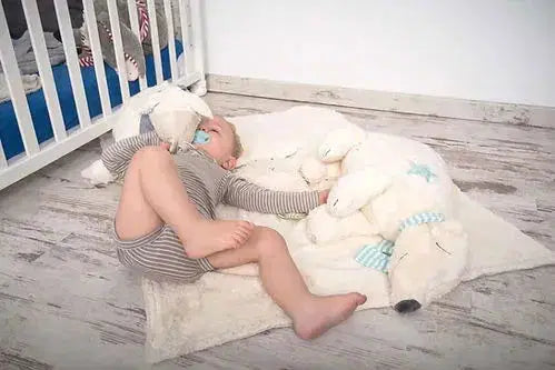 Bio Babydecke "Schaf" in Geschenkverpackung – liebevoll verpackte Decke aus GOTS-zertifizierter Bio-Baumwolle von PAT & PATTY