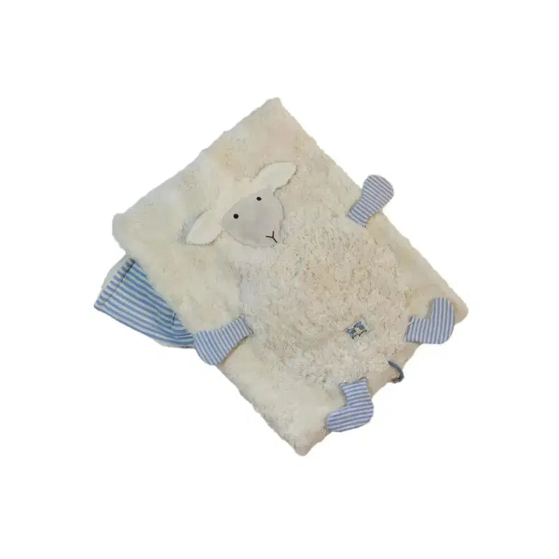 Zusammengelegte Bio Babydecke "Schaf" – weiche Decke aus GOTS-zertifizierter Bio-Baumwolle von PAT & PATTY