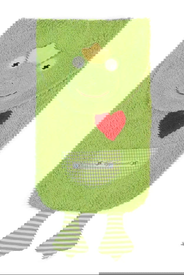 Kuschelige Wärmflasche in Froschform aus Bio-Materialien von PAT & PATTY