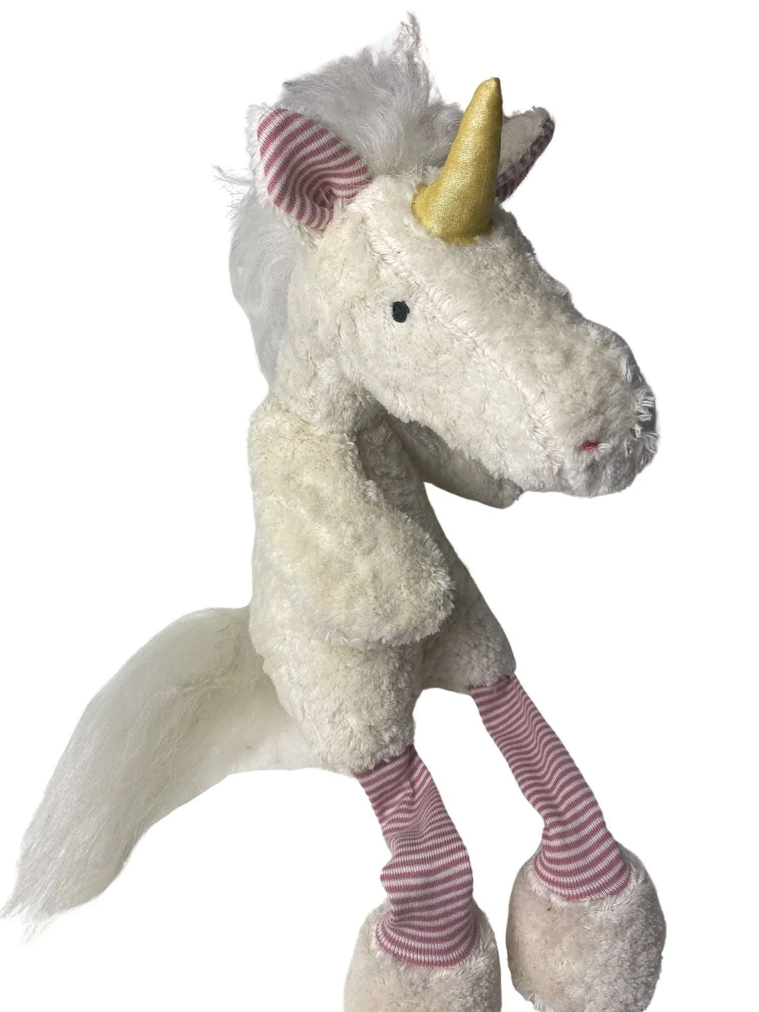Magisches Bio Kuscheltier Einhorn "Rosé" – GOTS Zertifiziertes Stofftier Von PAT & PATTY, Fantasievoller Begleiter Für Kinder Die Einhörner Lieben