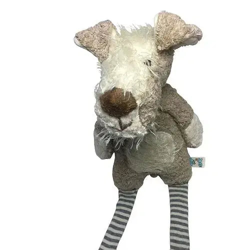 Bio Kuscheltier Hund Mit Schurwolle-Füllung – Handgefertigt Von PAT & PATTY Aus GOTS Zertifizierter Baumwolle Und Naturwolle Für Weiches, Sicheres Spielen