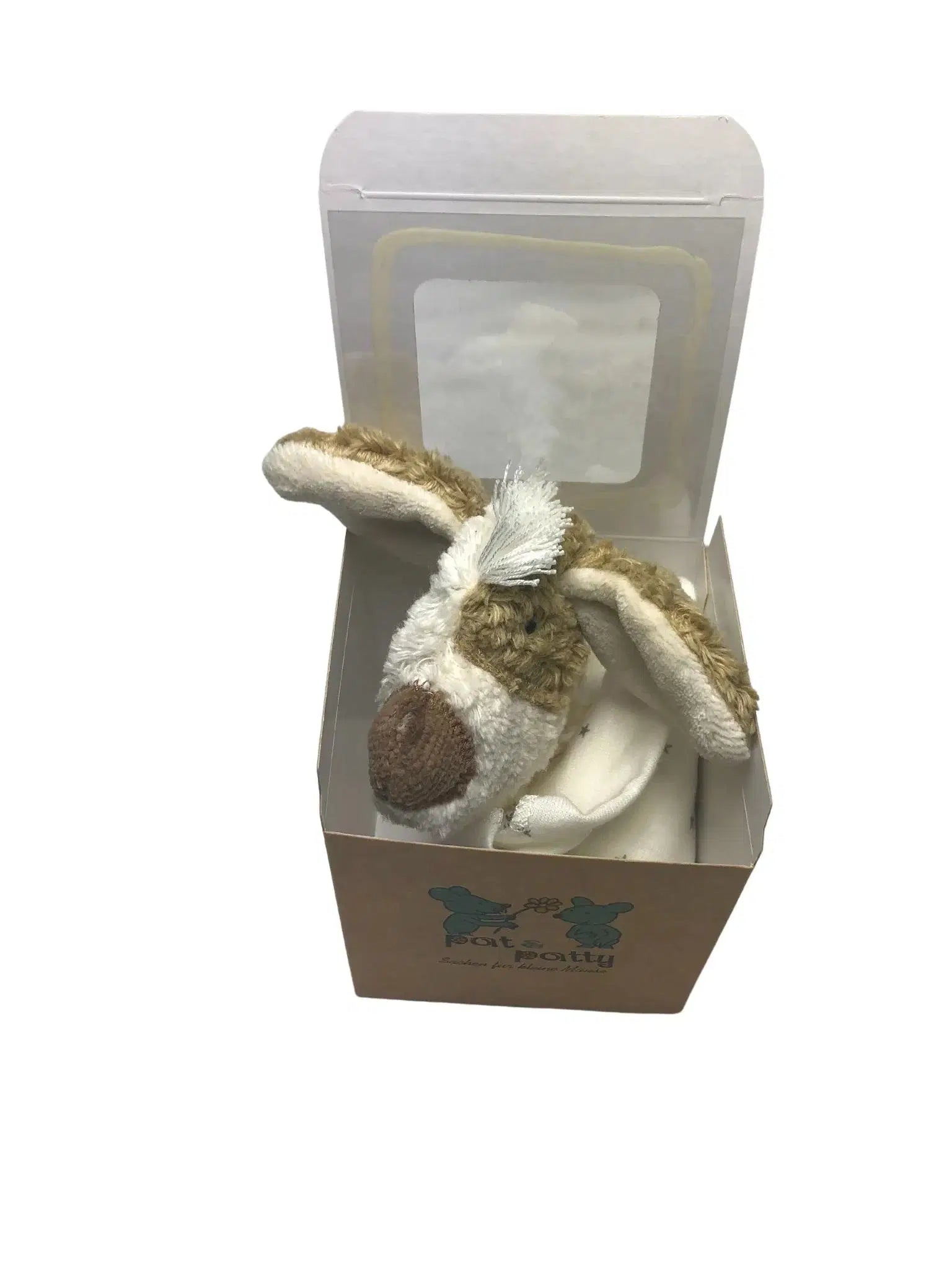 Bio Kuscheltuch Hund "Neo" von PAT & PATTY – GOTS-zertifiziertes Schmusetuch für Babys