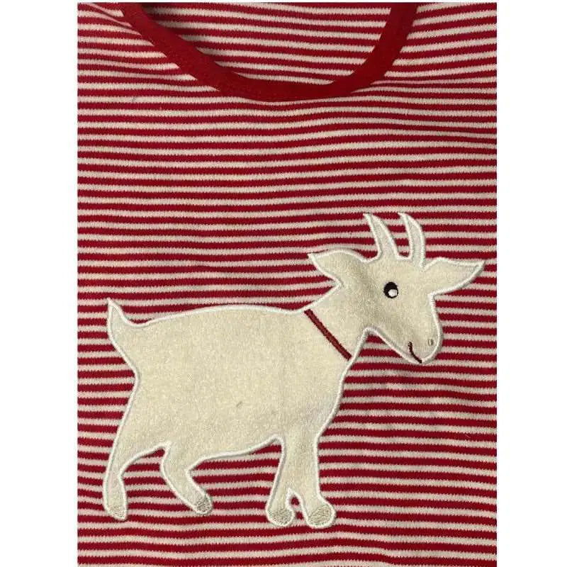 Vorderansicht Bio Langarmshirt Ziege