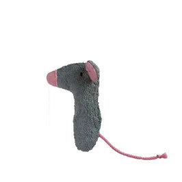 Handgefertigte Mini Bio Rassel Mit Maus Aus GOTS Zertifizierter Bio Baumwolle Von PAT & PATTY