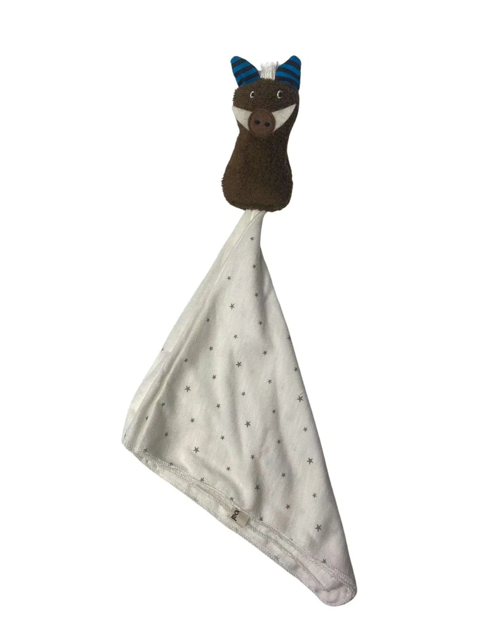 Bio Schmusetuch Wildschwein – handgefertigt aus GOTS-zertifizierter Bio-Baumwolle von PAT & PATTY