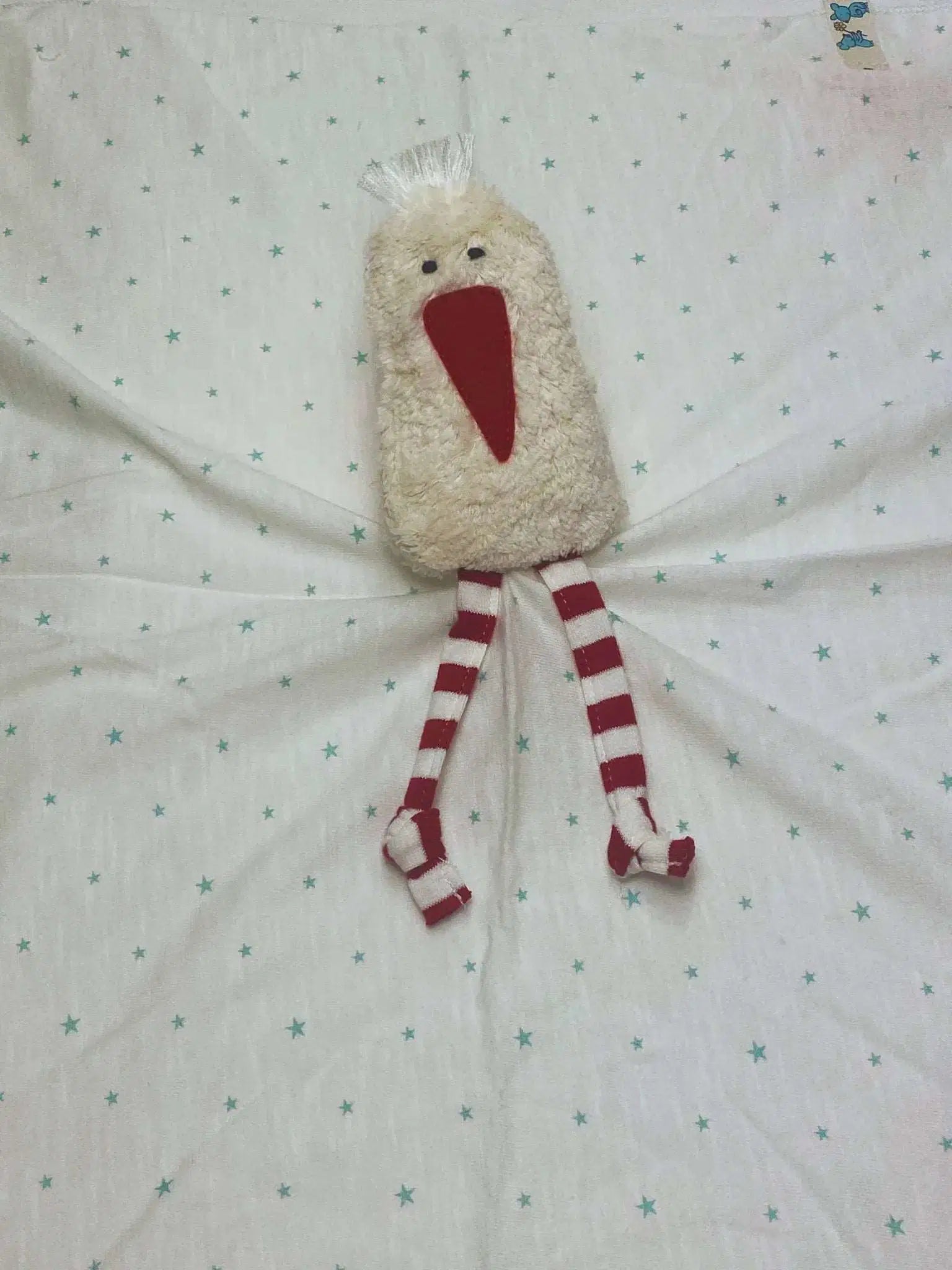 Bio Schmusetuch Storch Für Babys – Handgefertigt Und GOTS-Zertifiziert Von PAT & PATTY