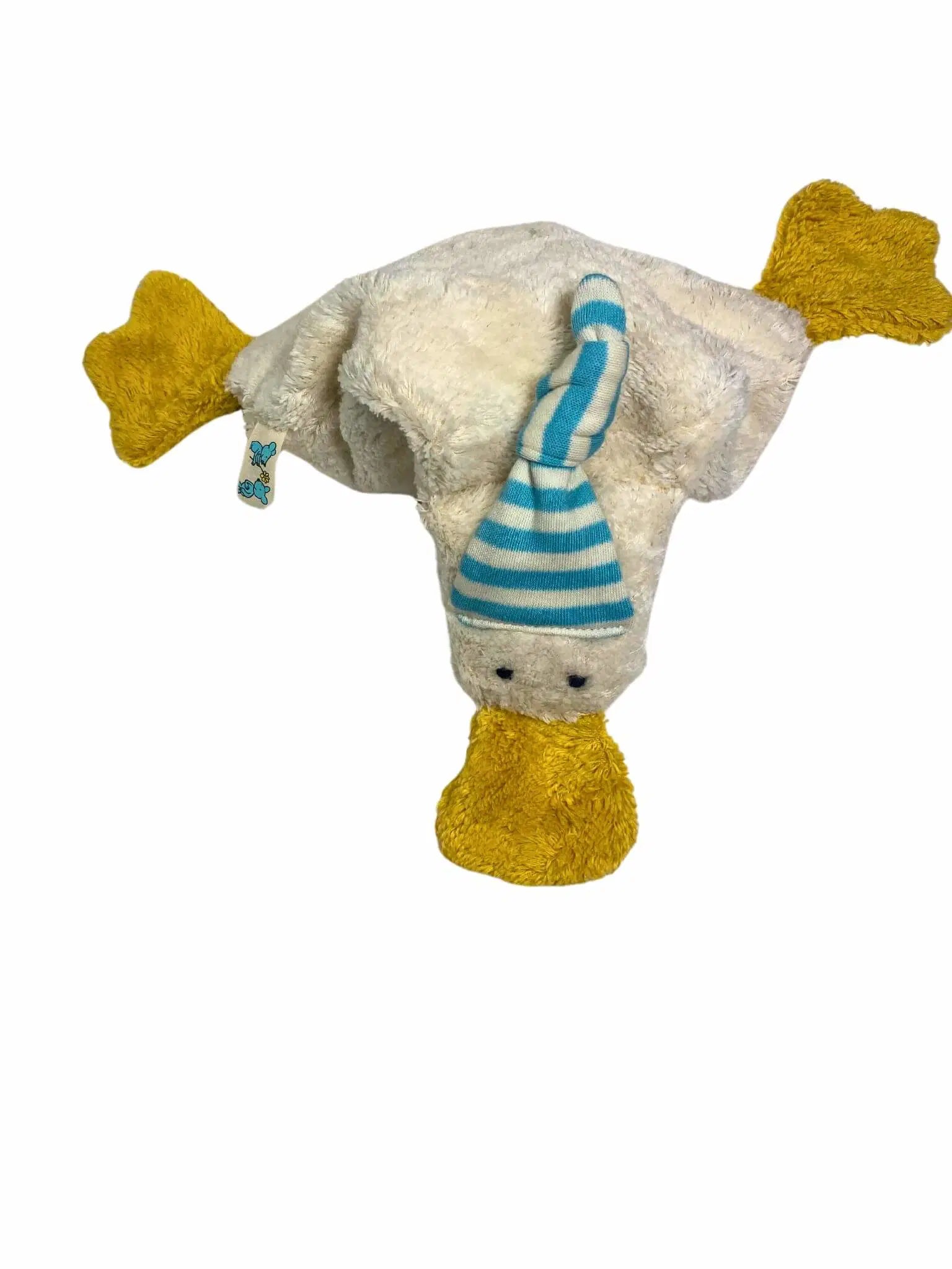 Bio Wärmekissen Ente „Pofie“ aus Plüsch, waschbar – von PAT & PATTY