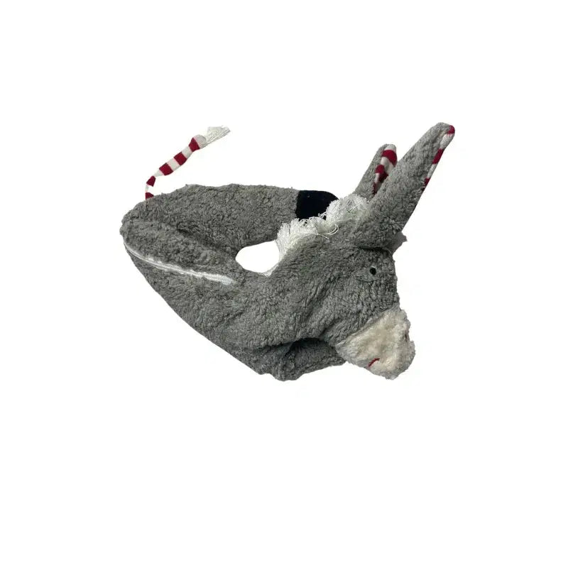 Bio Wärmekissen Esel aus grauem Plüsch – von PAT & PATTY