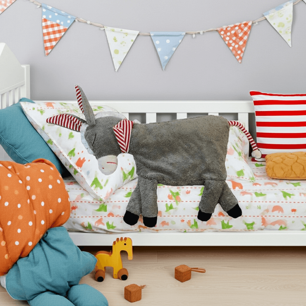 Bio Kuschelkissen Esel im kinderzimmer
