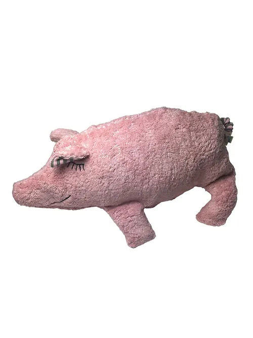 Bio Baumwolle Kuscheltier Klein oder XXL "Schwein" - PAT & PATTY