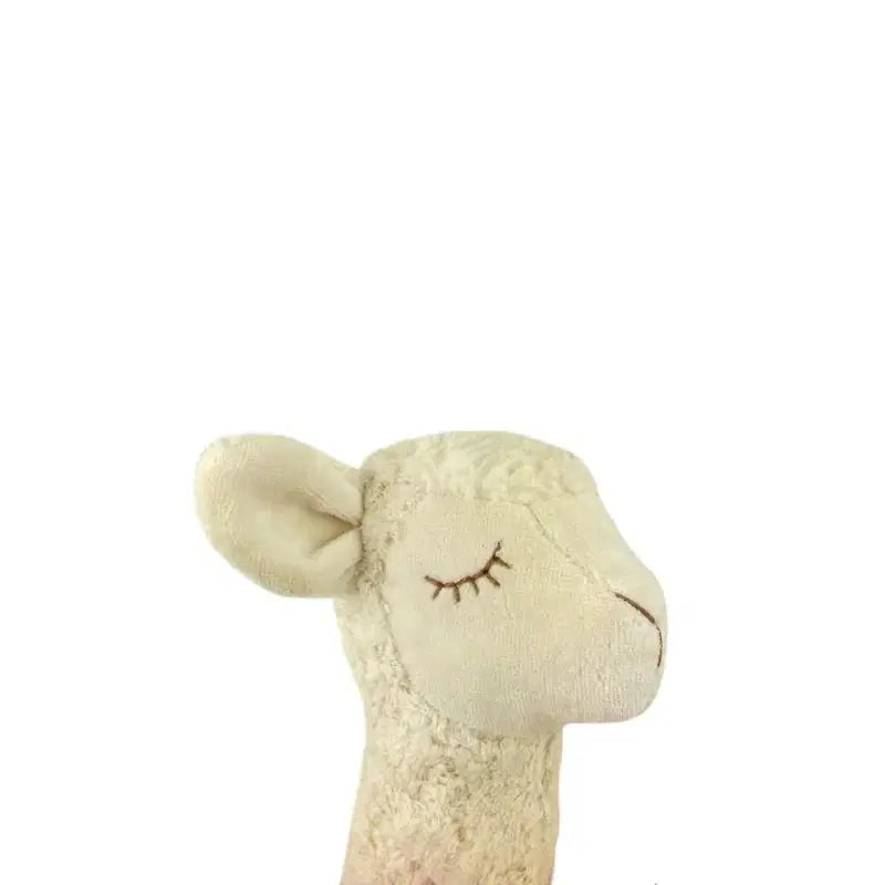 Bio-Baumwollspielzeug Alpaka naturweiss Kopf Bio