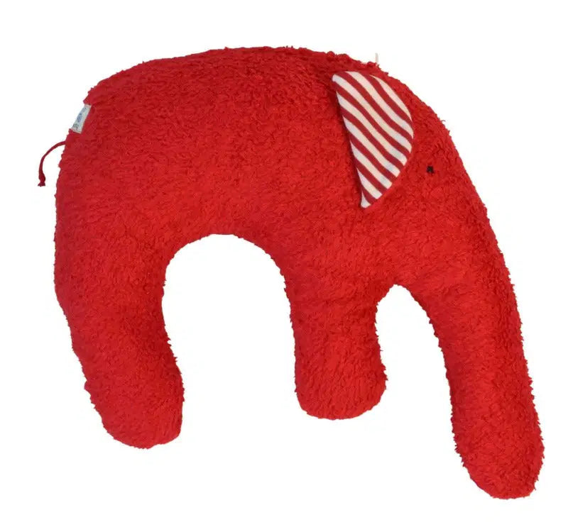 Bio Kuschelkissen Elefant rot aus Baumwolle - PAT & PATTY