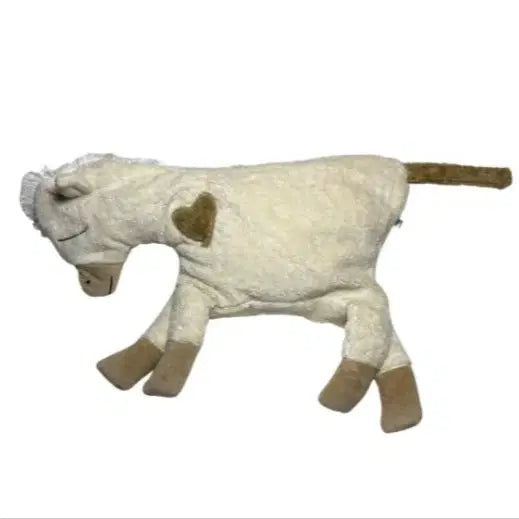 Bio Kuschelkissen Pferd naturweiss Plüsch - PAT & PATTY