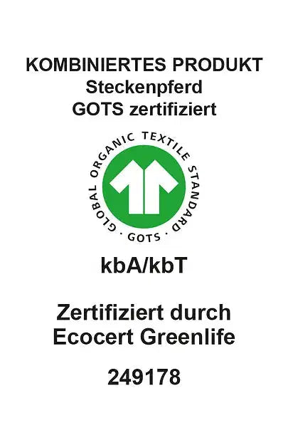 Bio Steckenpferd Gandalf GOTS zertifiziert