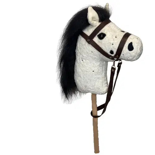 Bio Steckenpferd-Hobby Horse mit braune Zaumzeug