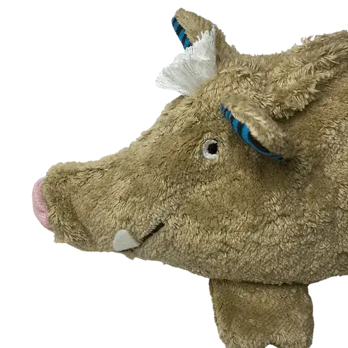 Bio Wärmekissen Wildschwein hellbraun Plüsch