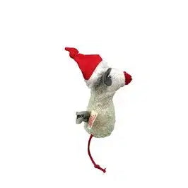 Fair Hergestellte Bio Rassel "Weihnachtsmaus" – Handgemachtes, GOTS Zertifiziertes Spielzeug Von PAT & PATTY Aus Nachhaltiger Herstellung