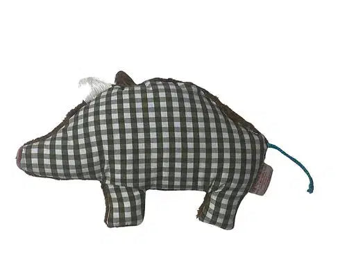 Handgemachte Bio Baby Rassel "Wildschwein" – GOTS Zertifiziertes Natürliches Spielzeug Von PAT & PATTY, Weich Und Sanft Für Babys, Ethisch Hergestellt In Deutschland