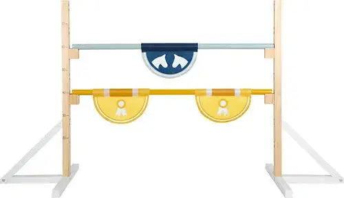 Nachhaltige Holz Hindernisstangen für Steckenpferd-Spiele – umweltfreundliches Spielzeug von PAT & PATTY