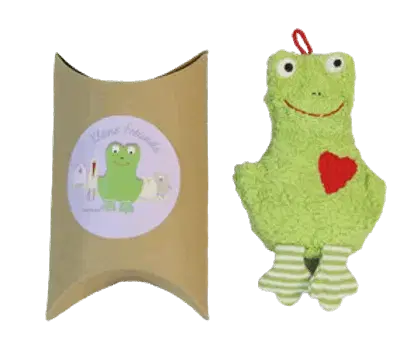 Mini Lavendelkissen aus Bio-Baumwolle mit süßem Froschmotiv von PAT & PATTY