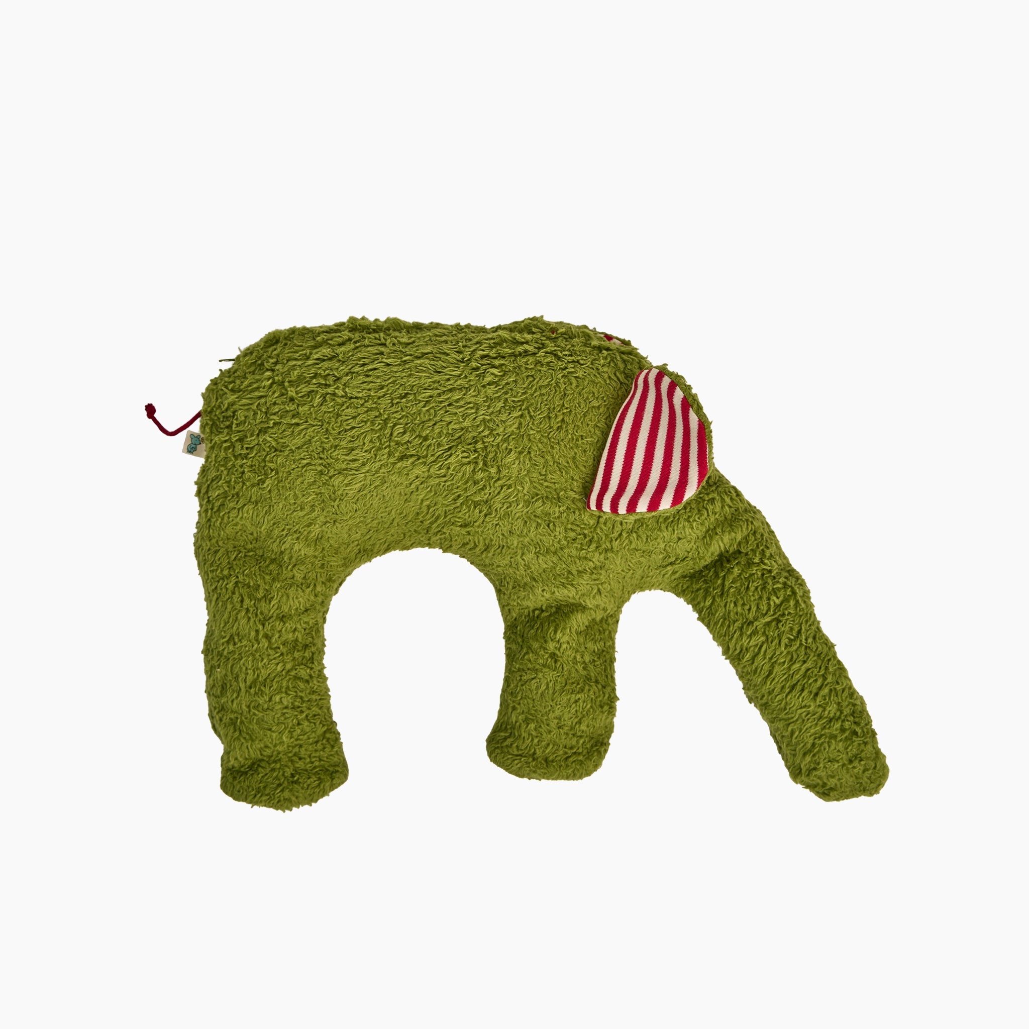 Bio Kuschelkissen Nackenkissen Elefanten aus grünes Plüsch