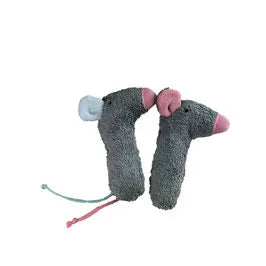 Mini Bio Rassel Mit Mausmotiv – Handgemacht Aus GOTS Zertifizierten Naturmaterialien Von PAT & PATTY