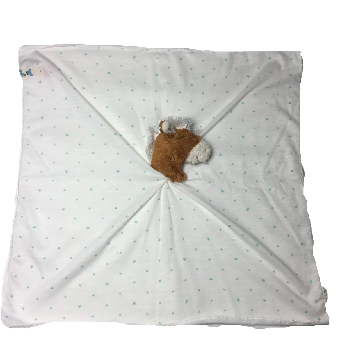 Geschenkset Pferd – Schmusetuch & Rassel