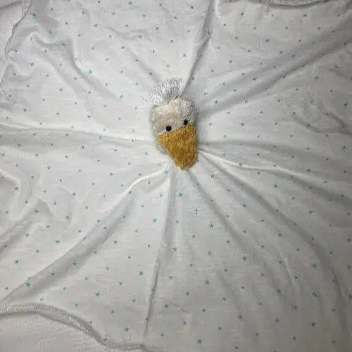 Personalisiertes Schmusetuch Gans mit weichem Jersey-Tuch – aus Bio-Baumwolle von PAT & PATTY