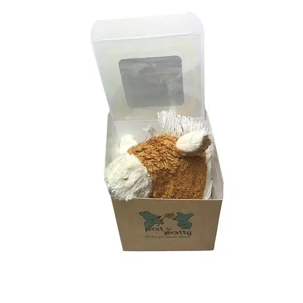 Verpacktes Bio Schmusetuch "Pferd" Aus GOTS Zertifizierter Baumwolle – PAT & PATTY