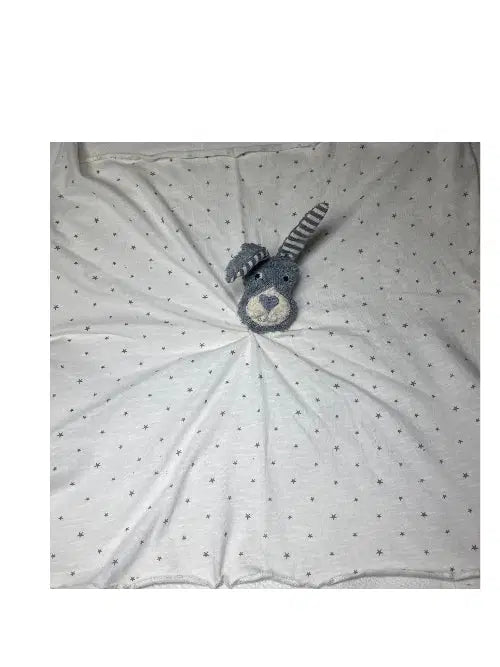 Kuscheliges Schmusetuch Hase aus Bio-Baumwolle – handgefertigt, waschbar und ideal für Babys und Kleinkinder von PAT & PATTY