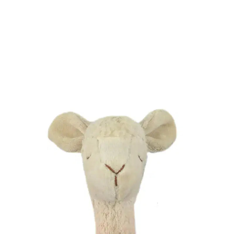 Bio-Wärmekissen in Alpaka-Kopfform, naturweiß und waschbar, von PAT & PATTY