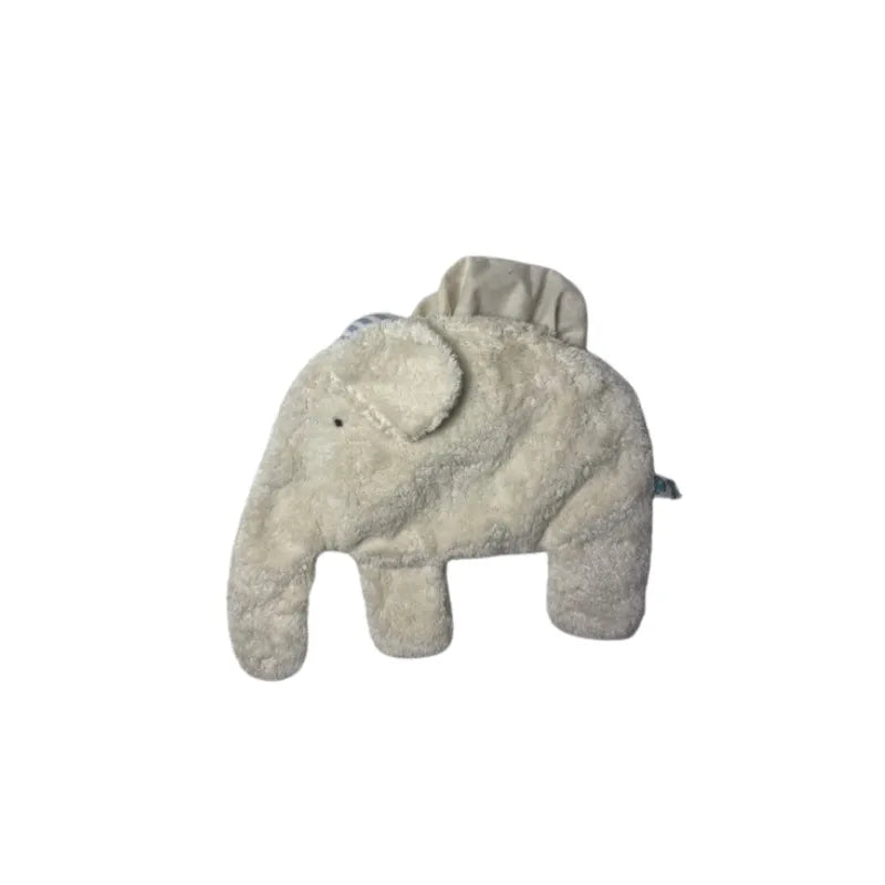 Bio-Wärmekissen Elefant naturweiß mit herausnehmbarem Inlet – PAT & PATTY