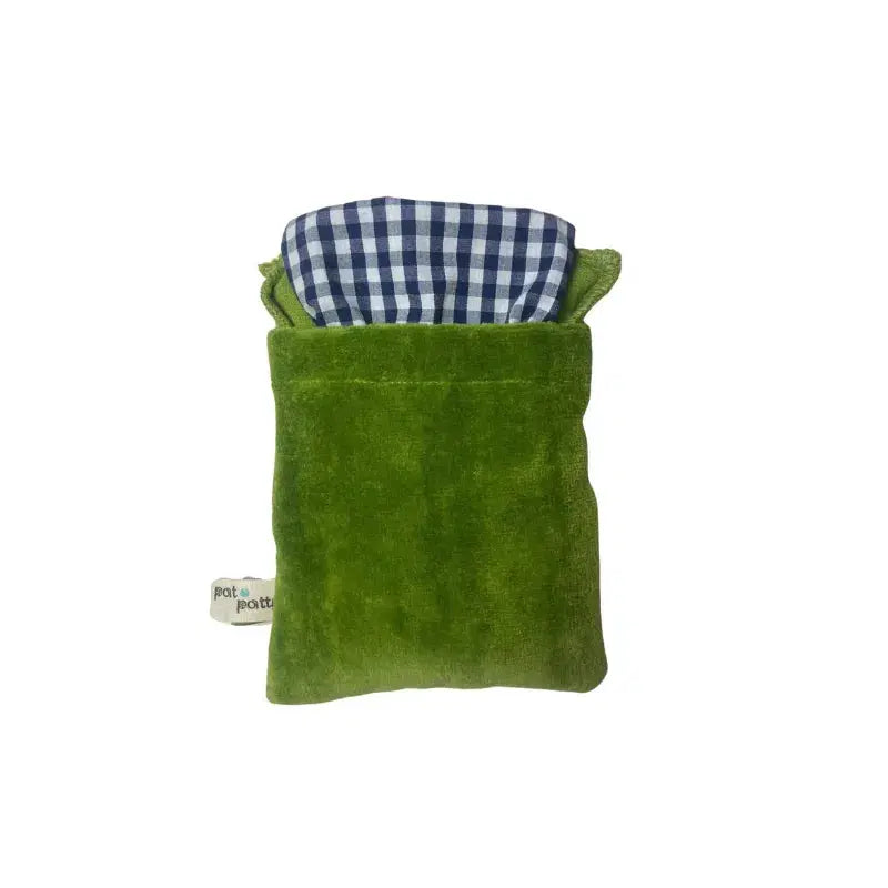 Bio-Wärmekissen in Pilzform aus weichem Samt von PAT & PATTY