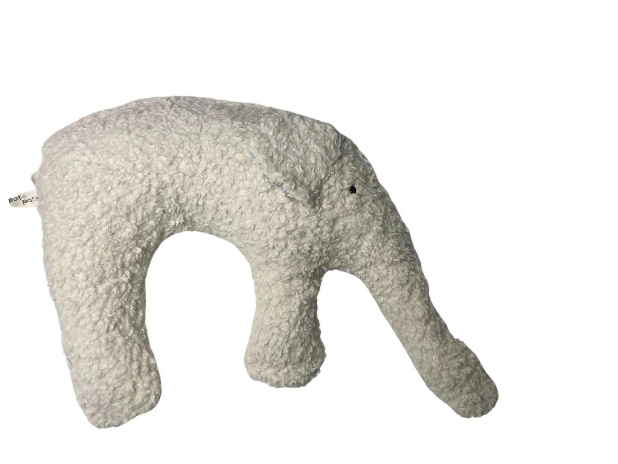 Bio Kuschelkissen Elefant naturweiss Hirsespelz