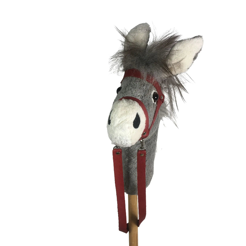 Bio Steckepferd - Hobby Horse Esel  aus Bio Baumwolle